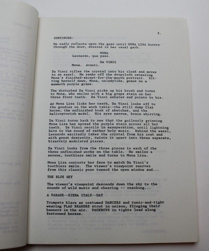 Hudson Hawk / Daniel Waters 1990 Movie Script Screenplay, Bruce Willis action