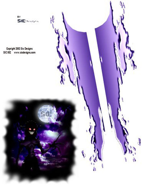 Sic Designs "Night Demon" Sticker Sheet SIC002