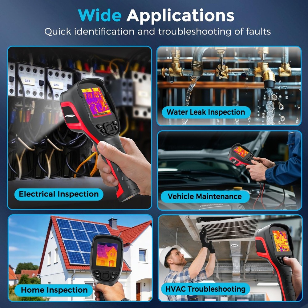 Handheld Thermal Imaging Camera with 2MP Visual Camera, 512x384 Super Resolut...