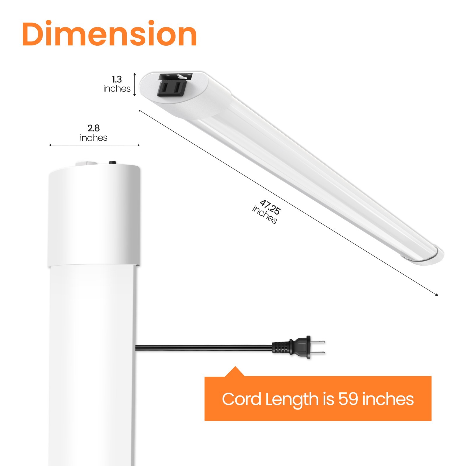 4 Pack 4FT LED Shop Lights 4800lm 5CCT 40W linkable Utility Lights for Garage