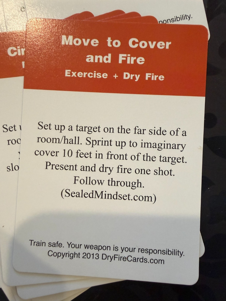 2013 Dry Fire Training Cards
