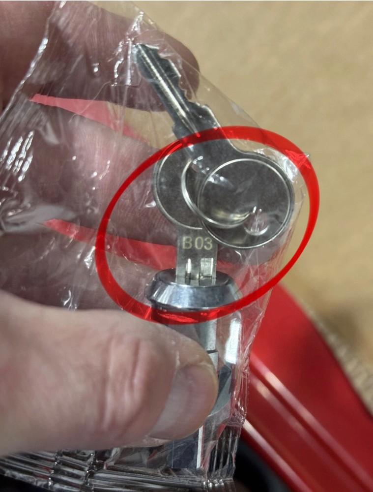 B05 B04 B02 B01 Kobalt Husky Tool Chest ToolBox Replacement Lock Cylinder Key