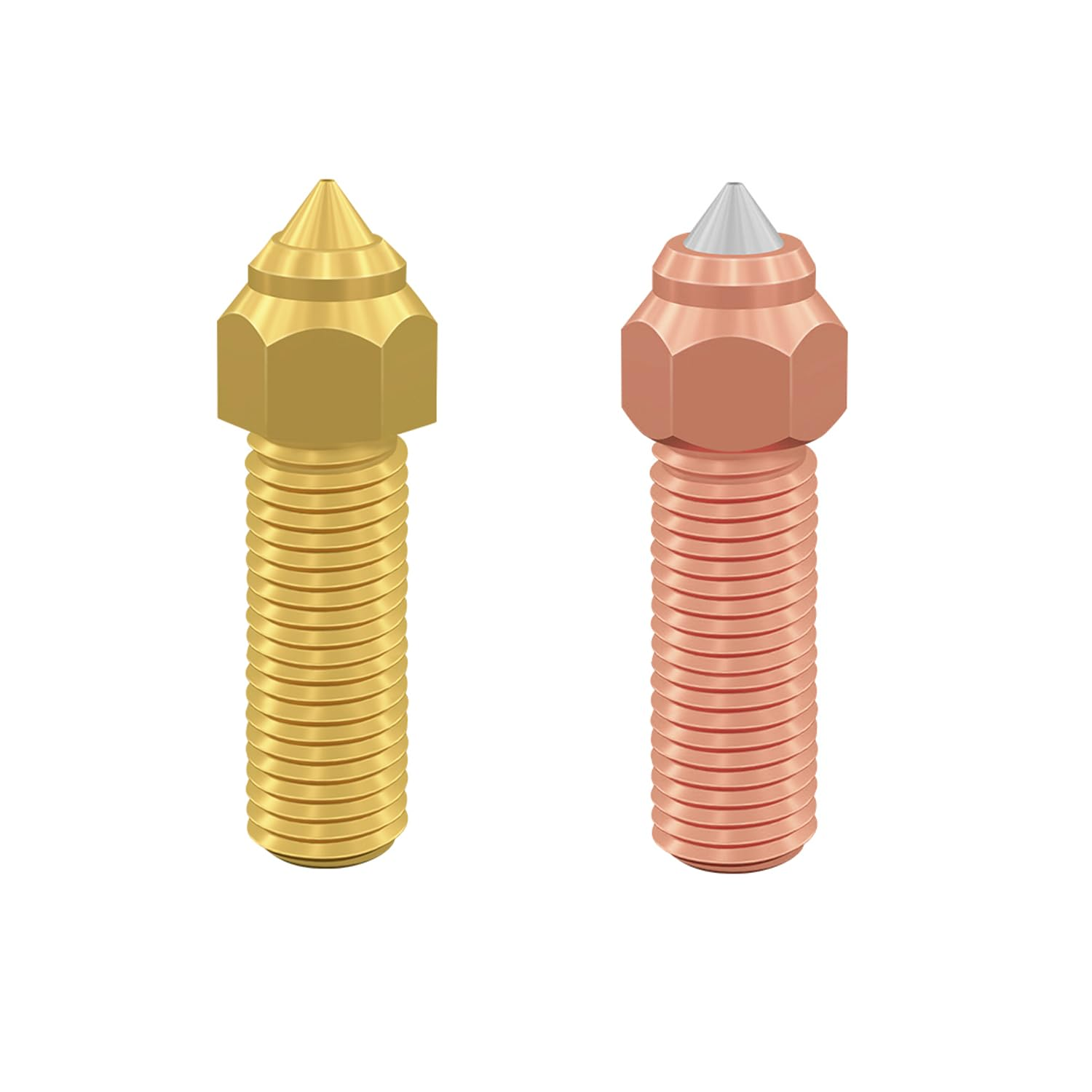 2PCS Hardened Steel & Brass Nozzle Set for Ender 3 V3 KE Printing Components