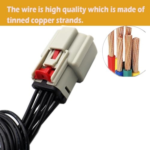 Full LED 8-Wire Headlight Connector Compatible with Dodge Durango SRT 2021