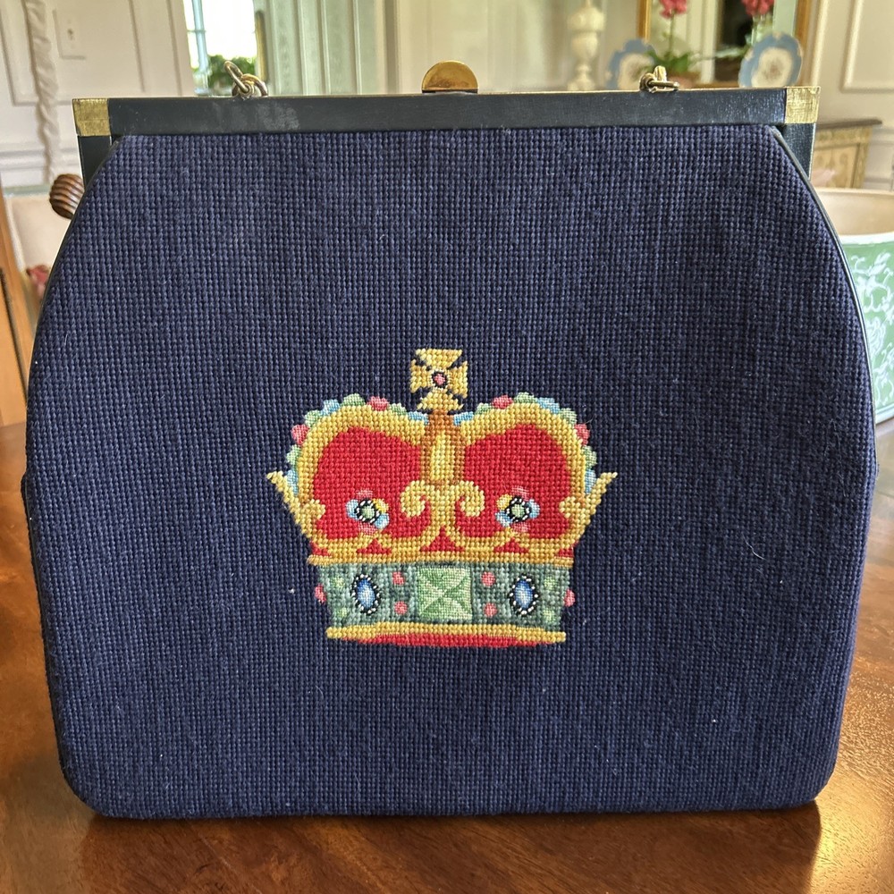 Extra Large Needlepoint Purse Exquisite