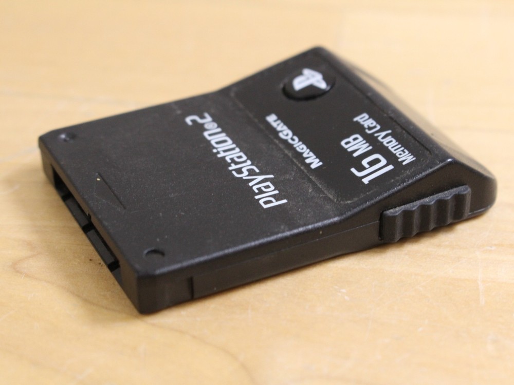 Memory Card 16MB MagicGate Black Katana Playstation 2 PS2 Console Game System