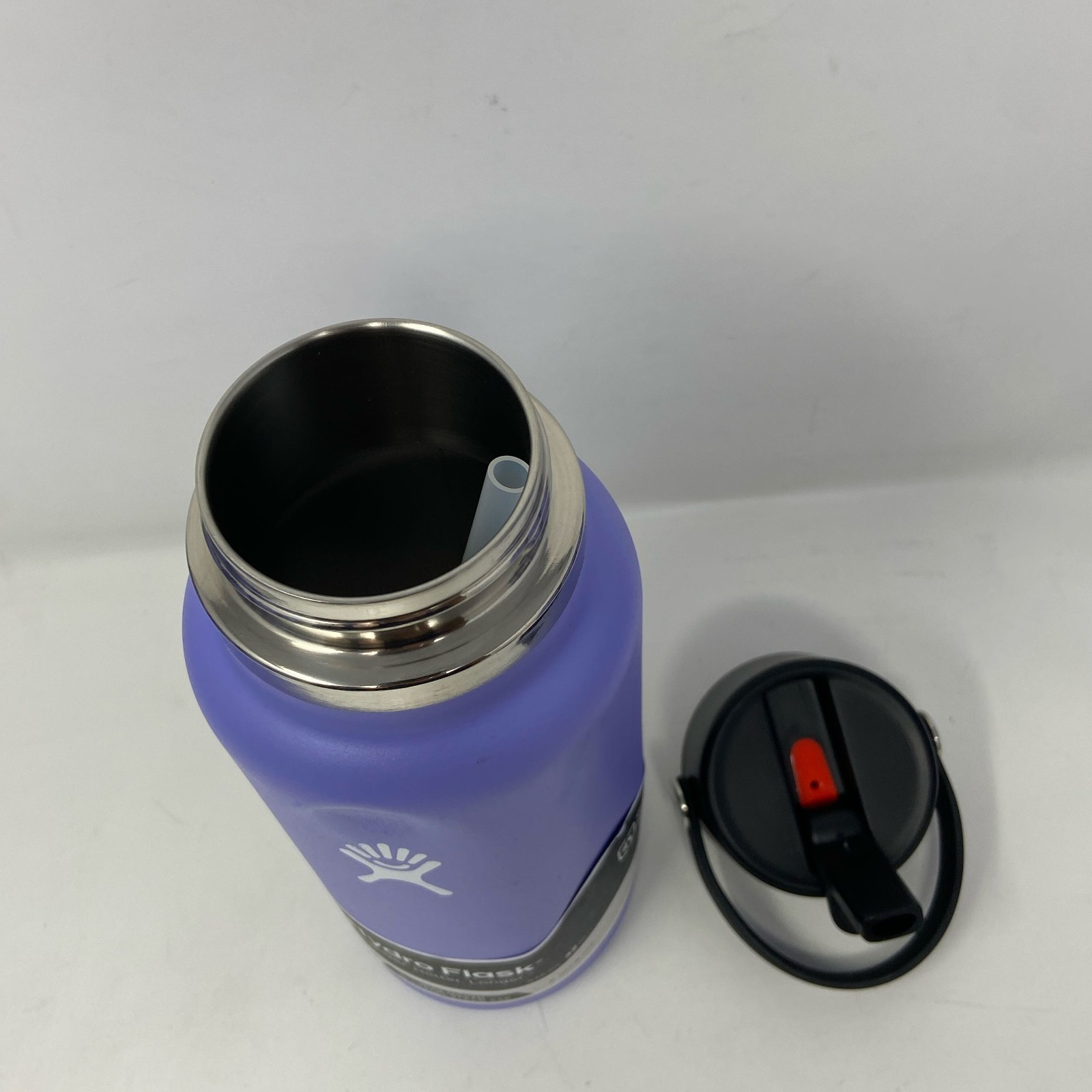 Hydro Flask 32oz Wide Mouth Water Bottle with Flex Straw Cap - Lupine Purple