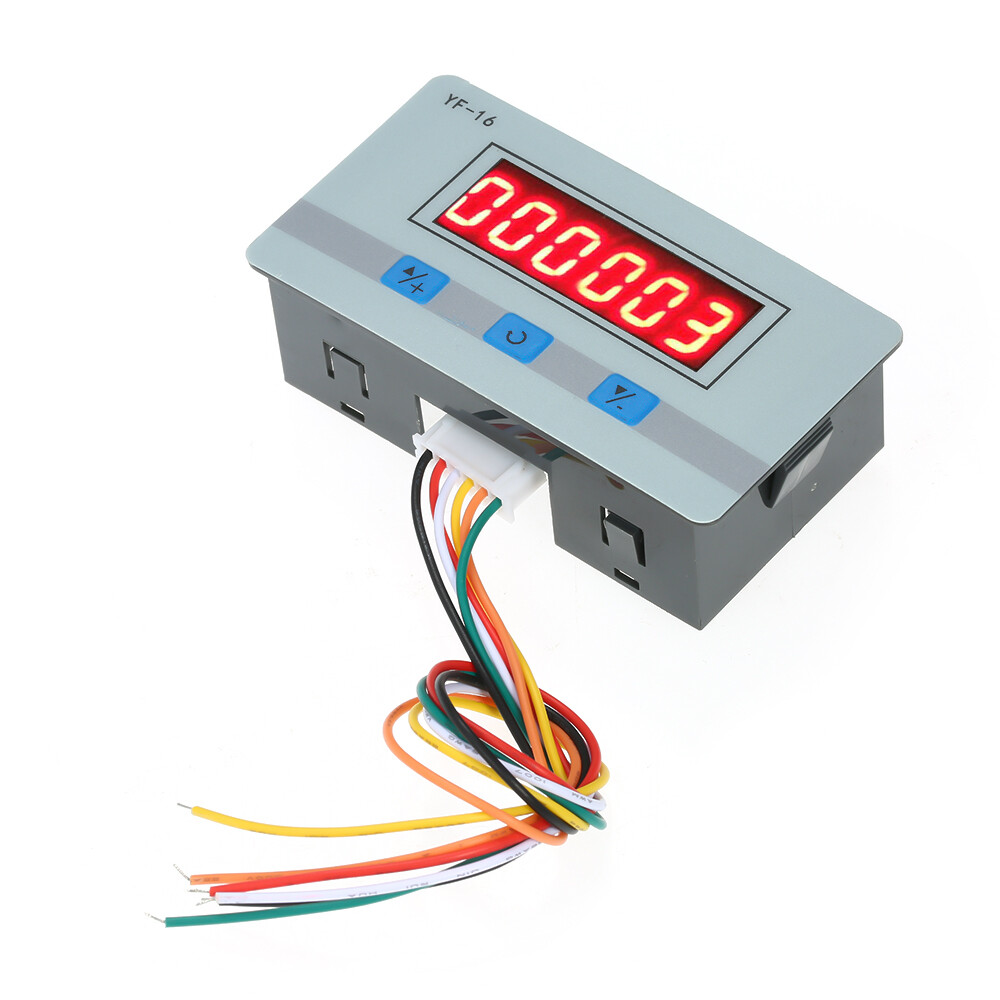 1~999999 Counts LED Digital Counter Module DC/AC5V~24V Electronic Totalizer L9X6