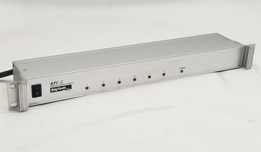 BayTech RPC-2 RPC2 Rack Mount 1U 6-Outlet Remote Power Control Unit PDU