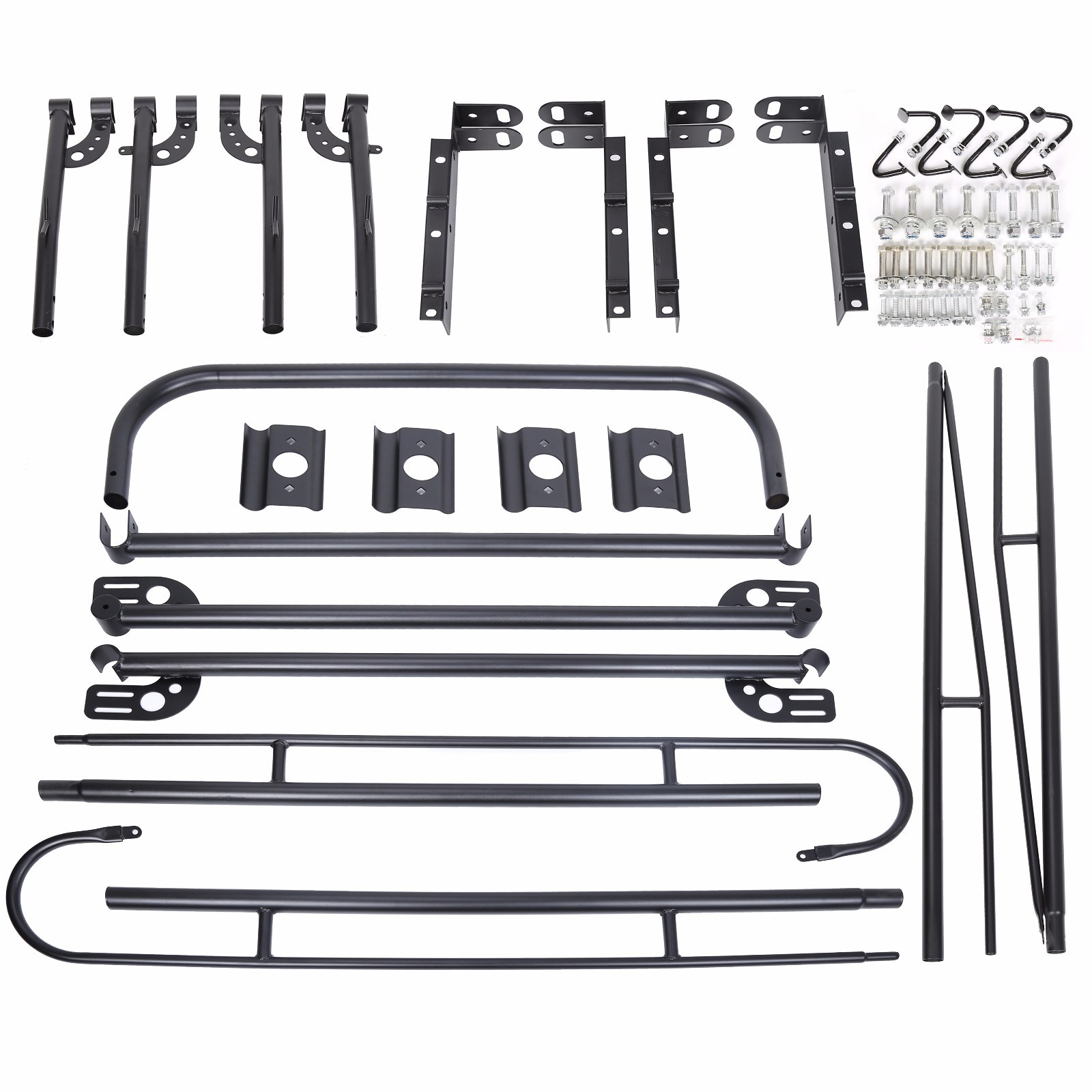 Adjustable Full Size Bed Truck Trunk Ladder Rack Pick Up Lumber Kayak Utility