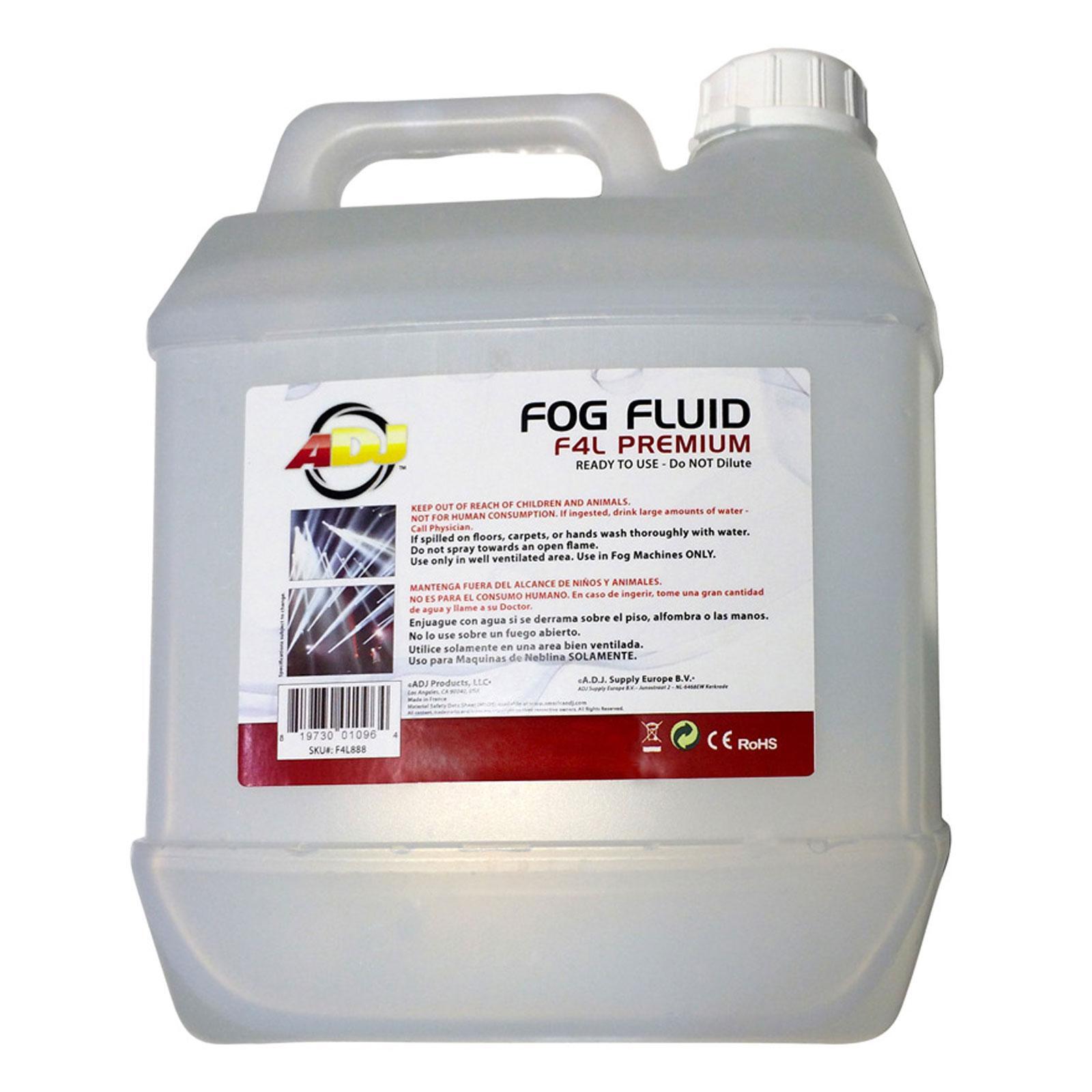 ADJ F4L Premium High Quality Fog Juice 4 Liter Bottles 4 Pack idjnow