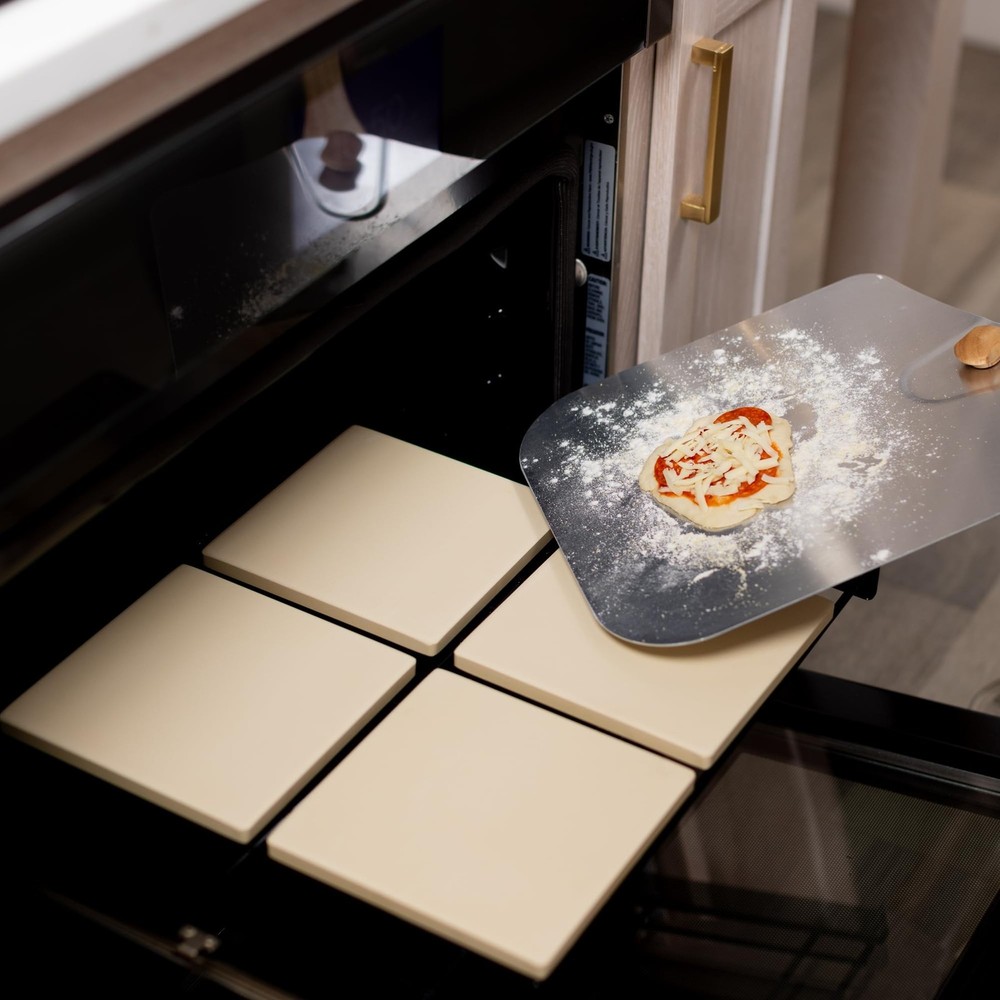 Old Stone Pizza Kitchen 4-Piece Cordierite Rectangle Pizza Stone Set