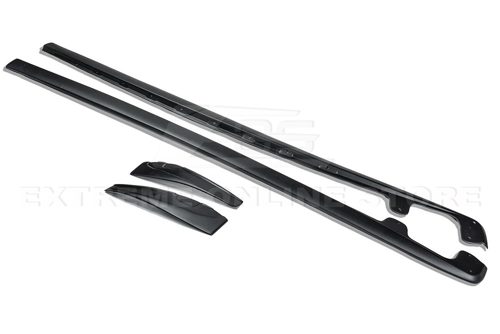 ZR1 ABS Plastic Front Lip Splitter & Side Skirts Panel For 05-13 Corvette C6 Z06