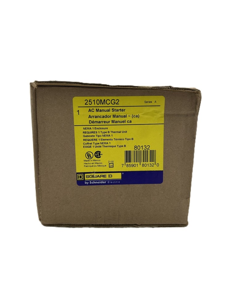 Square D 2510MCG2 AC Manual Starter Pushbutton Nema 1
