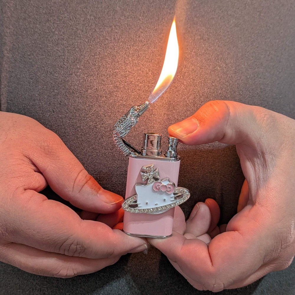 Hello Kitty Duel Flame Lighter Butane.