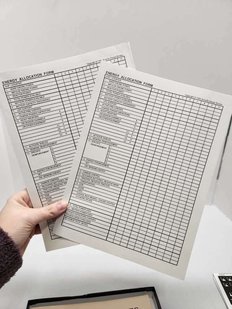 Star Fleet Battles Captains Edition Basic Star Trek Task Force complete Unpunch