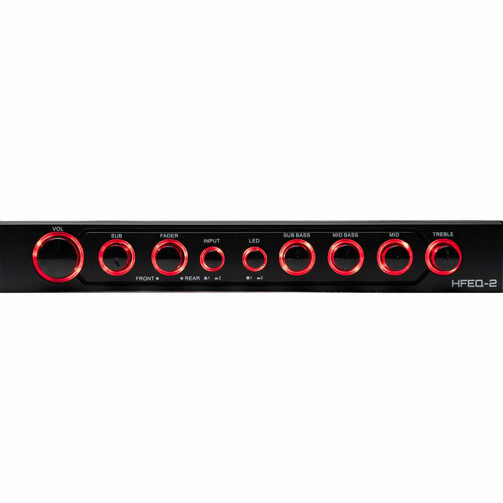 Hifonics HFEQ-2 Pre-Amp 4-Band 9V Multiple-Source Signal Processor
