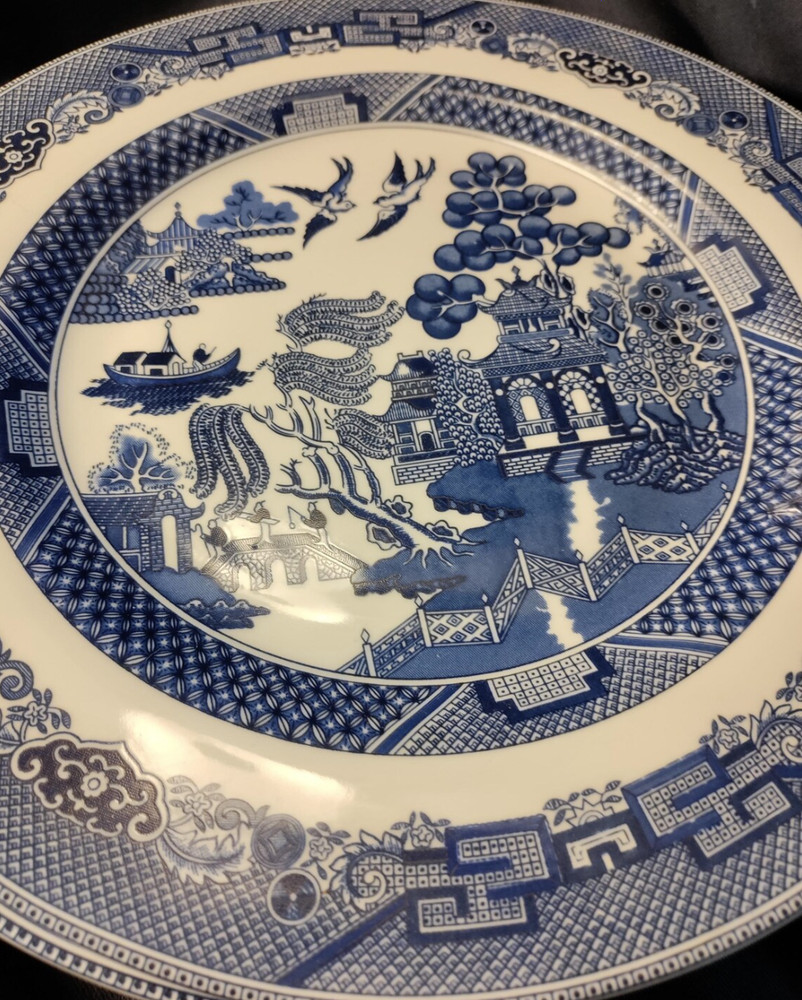 Set Of 4 Blue Willow Dinner Plates