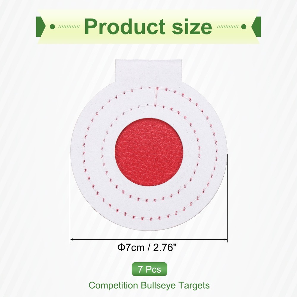 7Pcs Microfiber Bullseye Targets for Shooting Practice 7cm