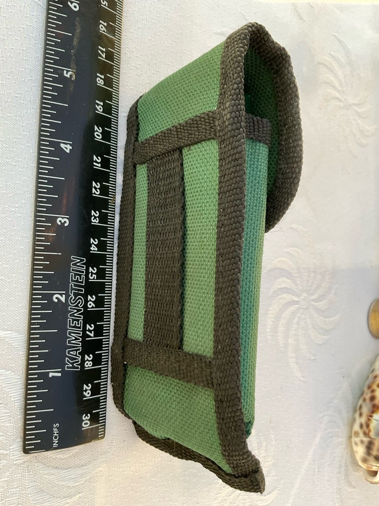 SS Gardener Multitool Folding Green Handle Multitool In Case With Belt loop