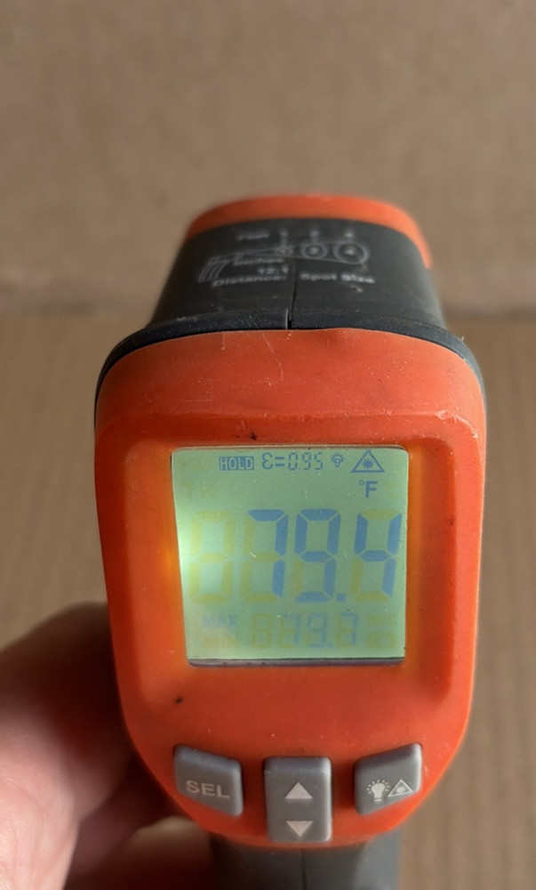 Ames Instruments Infrared Thermometer 12:1 Temperature Handheld Tool Works