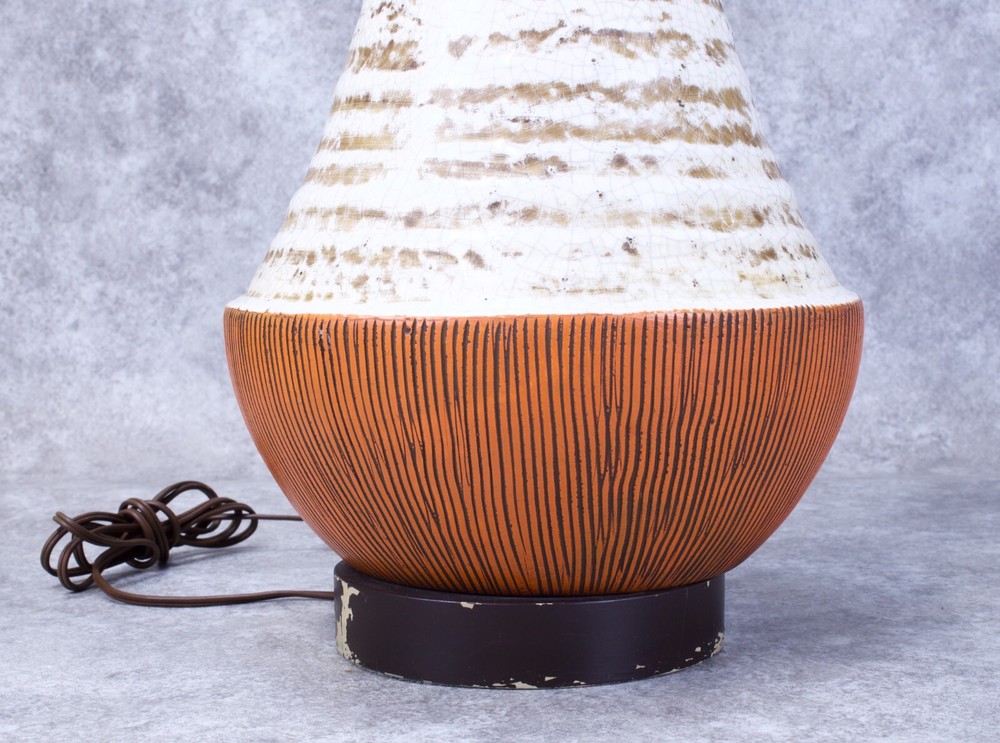 Vintage Mid Century Modern Large Ceramic Table Lamp