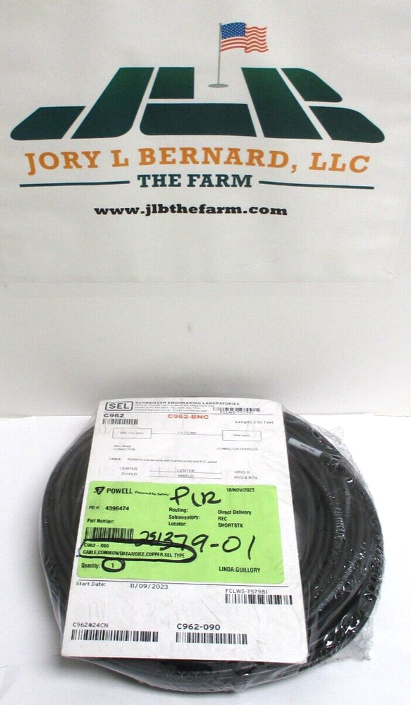 SCHWEITZER ENGINEERING , C962-090 , CABLE COMMUN/DATA/VOICE/COPPER , SURPLUS