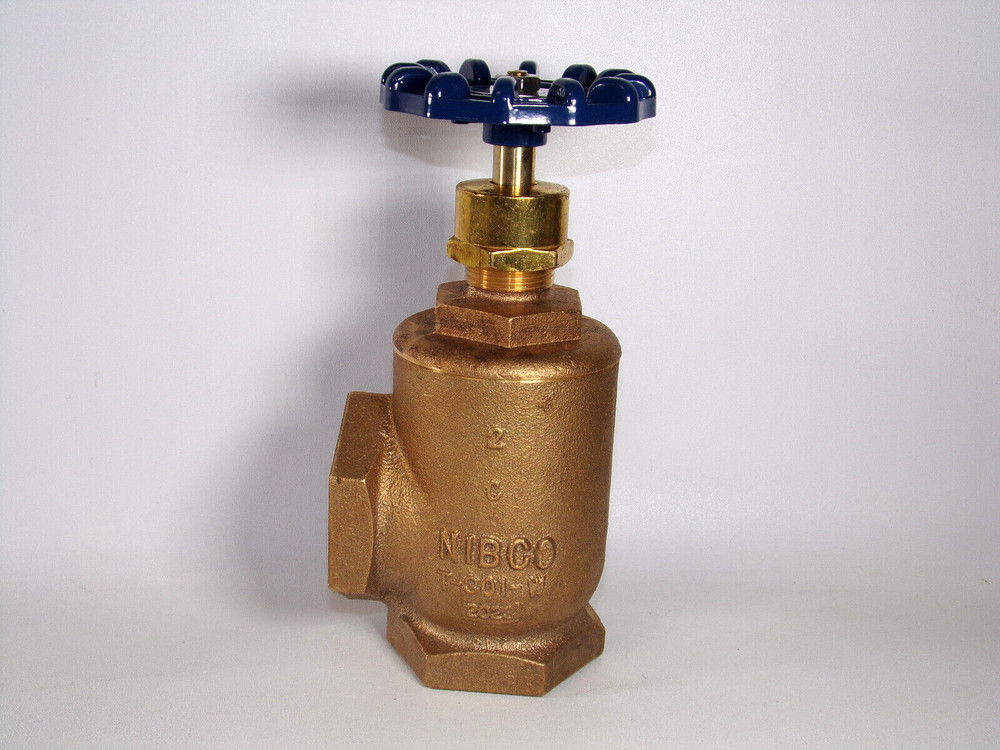 NIBCO T-301-W 2" Threaded Bronze Angle Valve, NL4BA0D