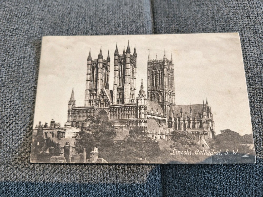 Lincoln S W Cathedral Postcard