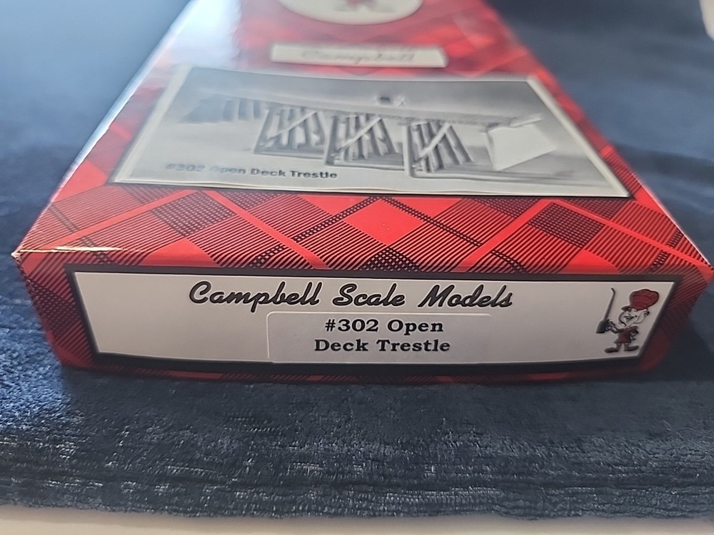 Campbell Scale Models 302, Open Deck Trestle, HO Scale, New, Builders Kit