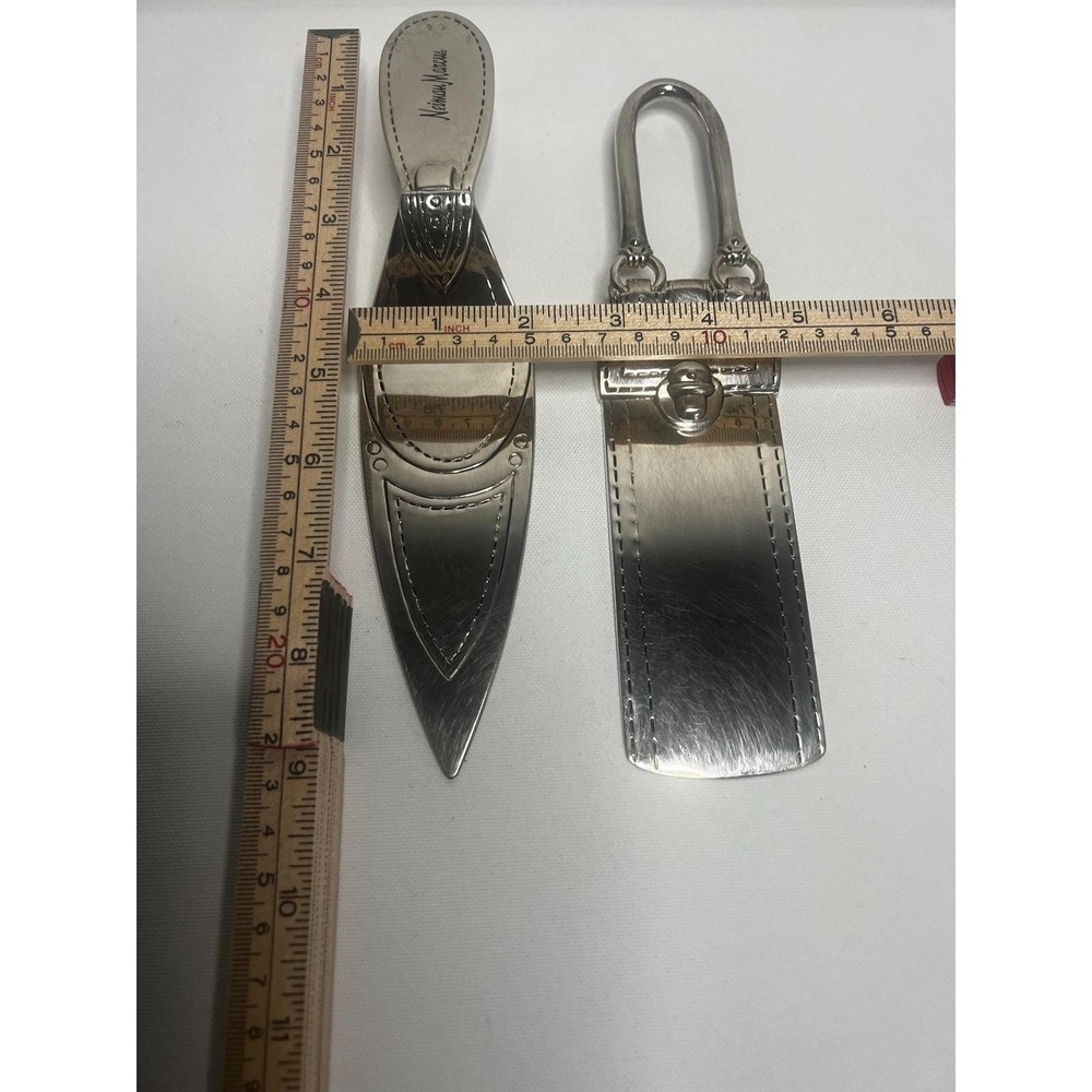 Neiman Marcus Cake Server Set Silverplated Stiletto Handbag Glam Chic Funky