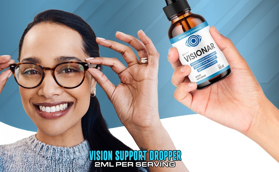 (2 Pack) Visionar Drops Enhance Vision, Support Healthy Eye Function 60 Servings