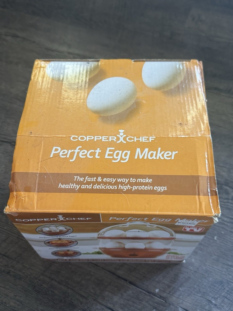 Copper Chef Perfect Egg Maker Electric Egg Cooker w/ Indicator Light