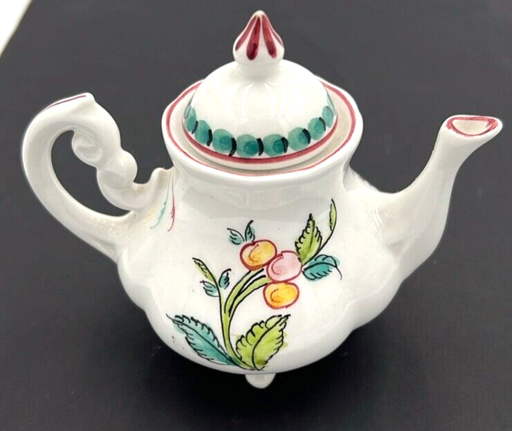 Anfora Agueda Small Hand Painted Footed Tea Pot
