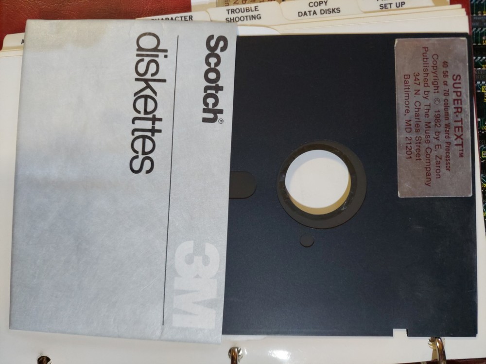 Apple ll,ll+,e,llgs. Super Text 40,56,70 Column Word Processor by Muse