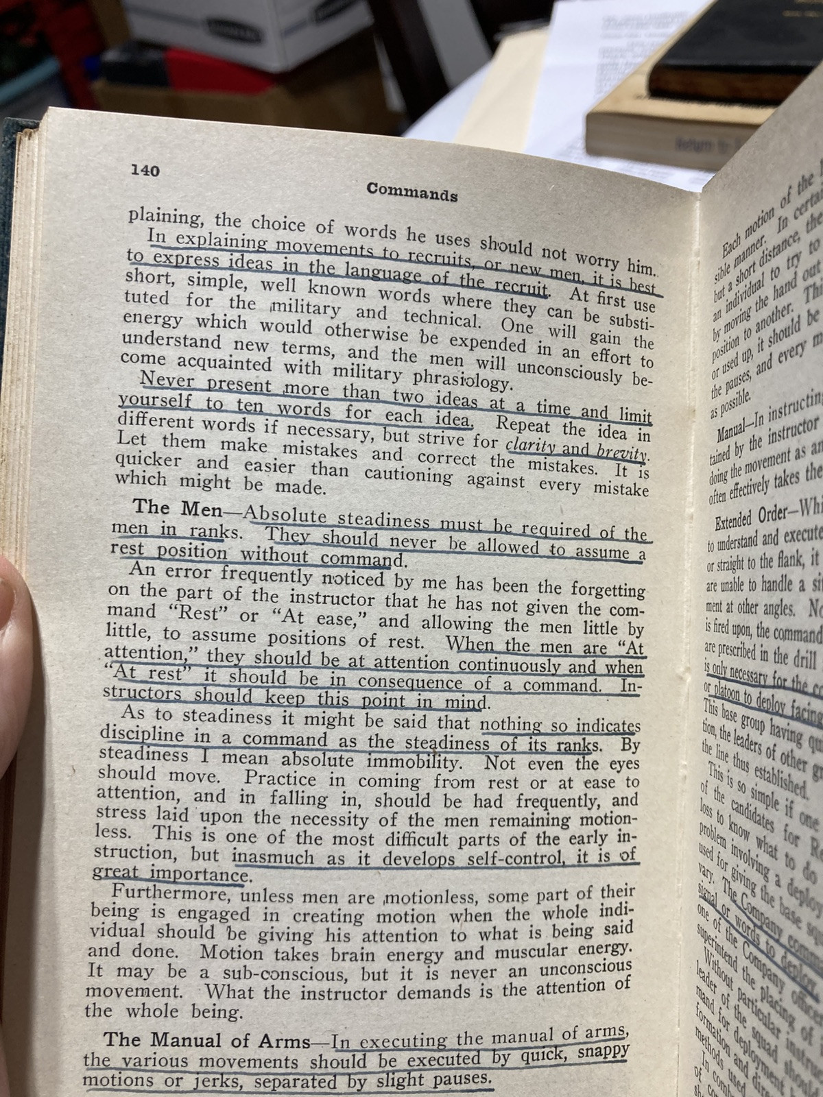 An Officer's Notes, Captain Ralph Parker U.S. Cavalry, C. 1917, 2nd Edition VTG