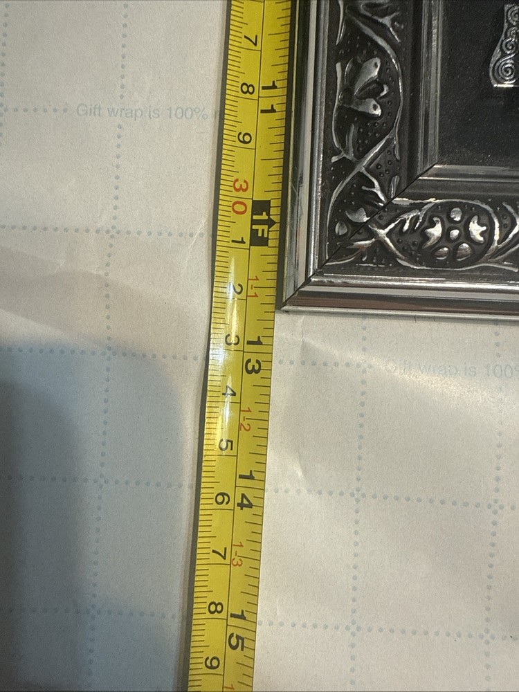 Middle Eastern Islamic Style Framed Metal Wall Decor Embossed Art Panel