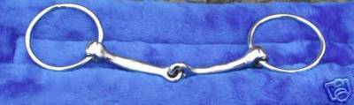 Draft horse size 7" O-ring snaffle bit