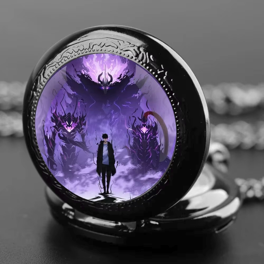 Solo Leveling Quartz Pocket Watch New
