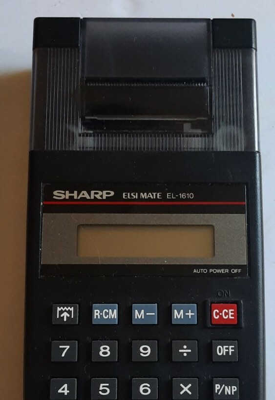 Sharp ElsiMate EL-1610 Printing Calculator vintage