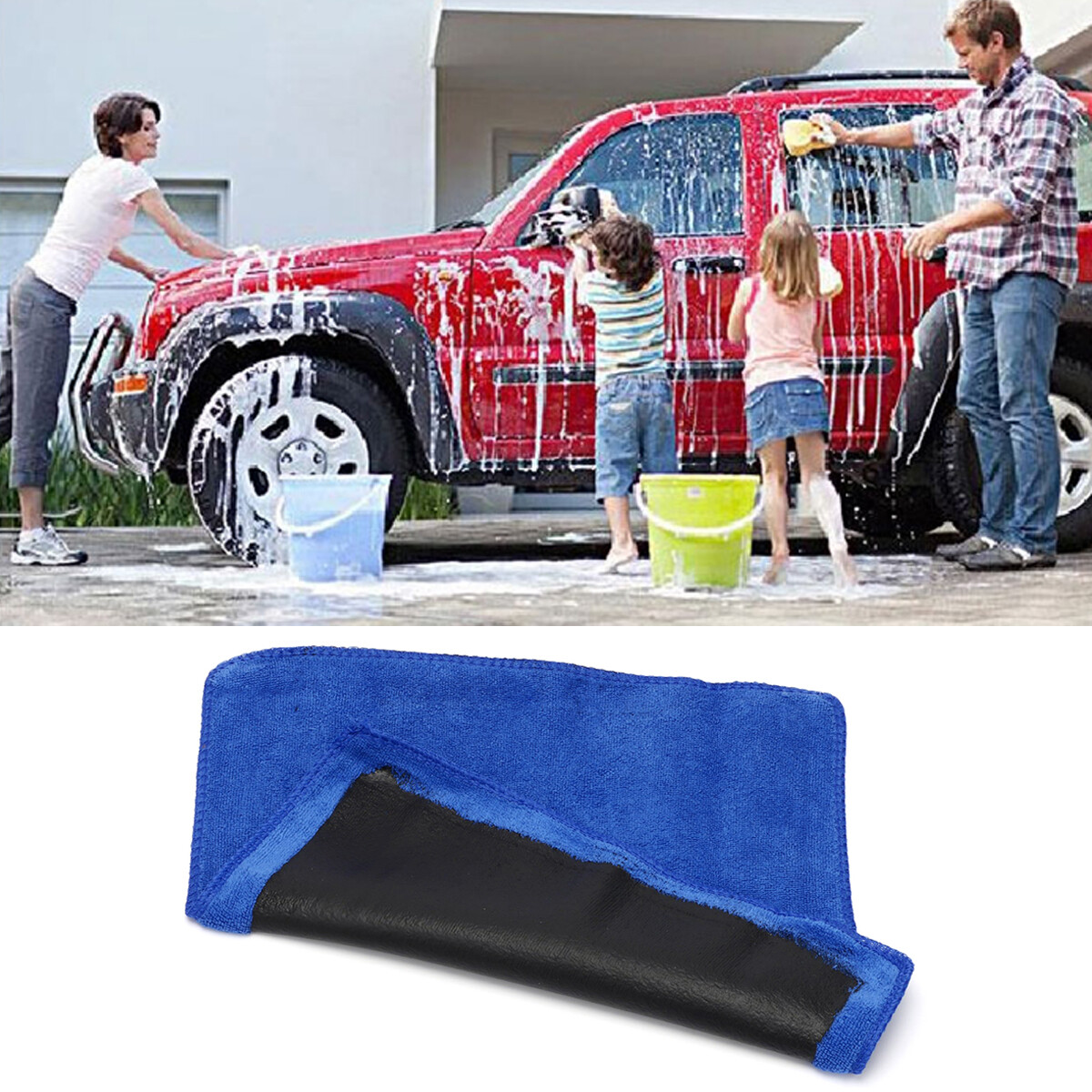 Clay Bar Microfibre Mitt Cloth Towel Auto Car Detailing Cleaning Cloth 12"x12"