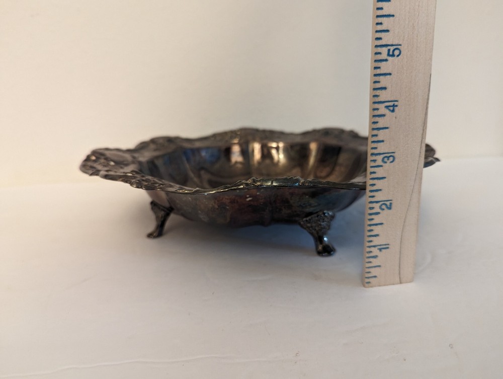 TOWLE? SILVERPLATE BOWL, CANDY DISH 11 INCH Dia. - Hong Kong