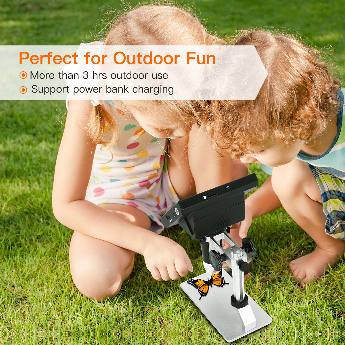 Microscope LCD Digital Coin Microscope 1000x Coin Magnifier 8 Adjustable Lights