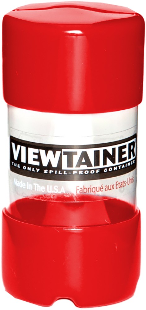 Viewtainer Slit Top Storage Container 2"X4"-Red (Pack of 6)