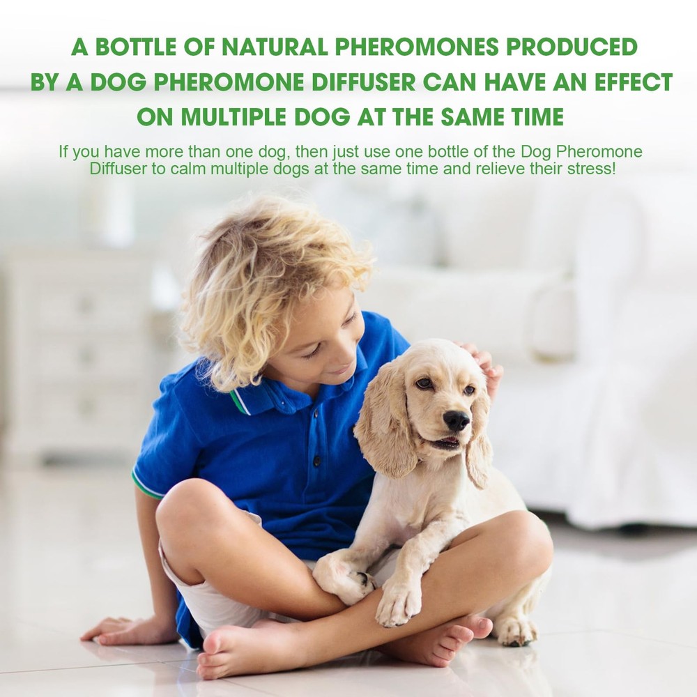Nodfens Dog Calming Diffuser Pheromone Peeing Diffuser, 1 Plug in+ Green