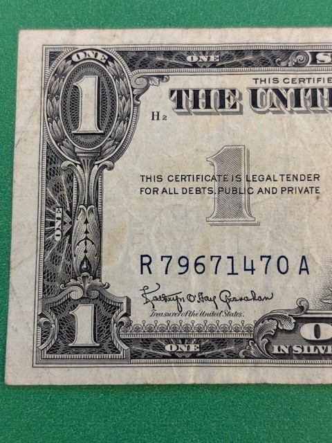 1957B $1 Silver Certificates (2)