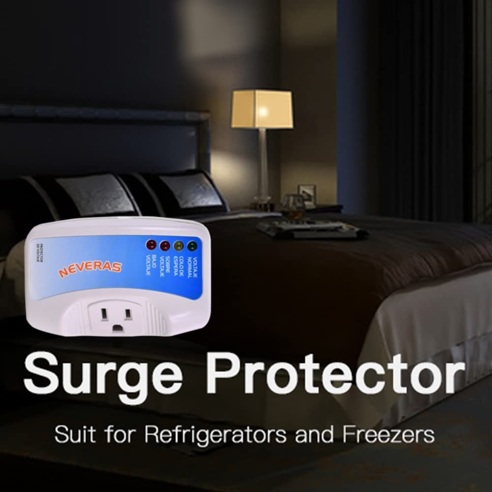 Leepesx Voltage Protector Single Outlet Surge Plug in for White