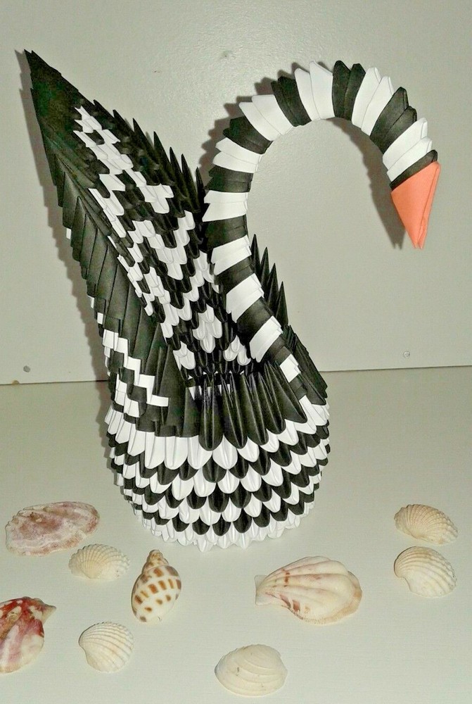 BIG 3D origami swan - many patterns