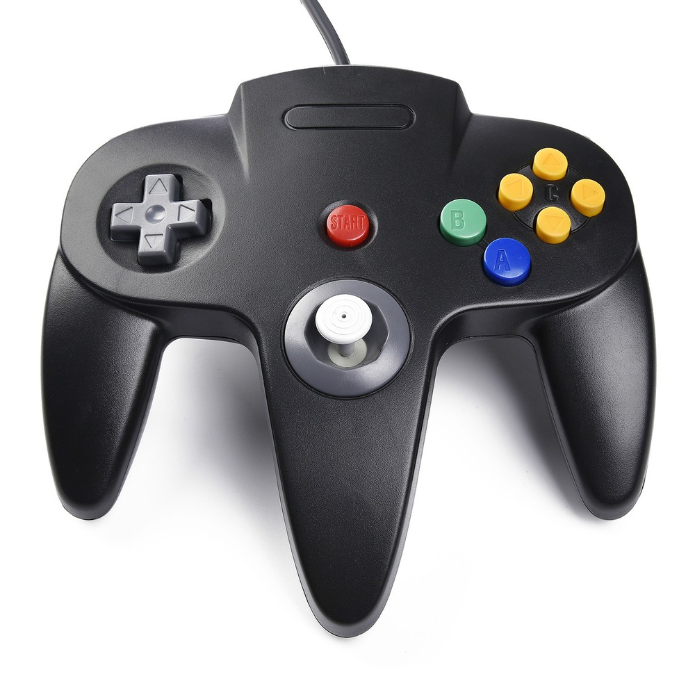 For N64 PC MAC Raspberry Pi Controller Retro Wired USB Classic Games Joystick