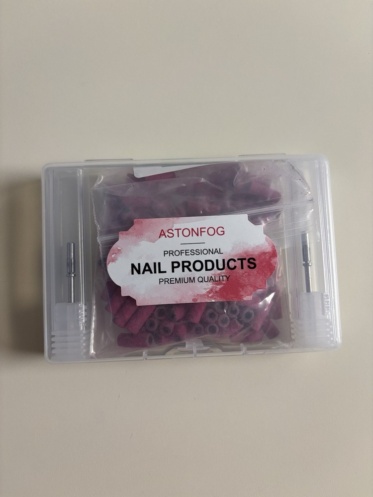 Nail Sanding Bands Kit – 100pcs 240 Grit + 2 Drill Bits
